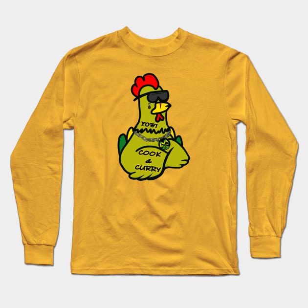 "C.C." the Curry Chicken Long Sleeve T-Shirt by Mercy's Merch